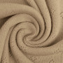 Pointelle Cotton Jersey Fabric 1453 Beige - 50cm