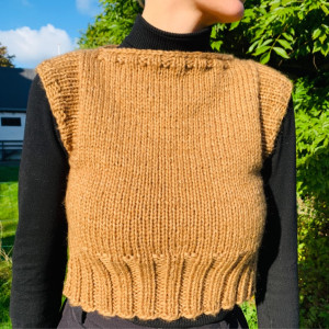 Daisy Vest by Rito Krea - Vest Knitting Pattern size S-XL