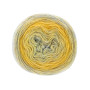 Lana Grossa Ecopuno Dégrade Yarn 404 Yellow / Light Grey