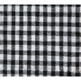Checkered Tablecloth 4x4mm Cotton Fabric 999 Black 140cm - 50cm