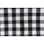 Checkered Tablecloth 10x10mm Cotton Fabric 999 Black 140cm - 50cm