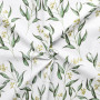Gütermann Ring a Roses - Most Beautiful Cotton Fabric 05-800 White with Flowers 145cm - 50cm