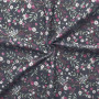 Gütermann Ring a Roses - Most Beautiful Cotton Fabric 06-93 Dark Blue with Flowers 145cm - 50cm
