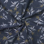 Gütermann Ring a Roses - Most Beautiful Cotton Fabric 07-537 Dark Blue with Flowers 145cm - 50cm