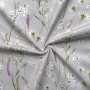 Gütermann Ring a Roses - Most Beautiful Cotton Fabric 10-493 Grey with Flowers 145cm - 50cm