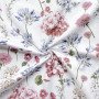 Gütermann Ring a Roses - Most Beautiful Cotton Fabric 13-800 White with Flowers 145cm - 50cm