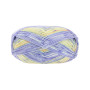 Lana Grossa Meilenweit 100 Soja Aurora Yarn 3153 Mint/Orange/Blue Purple/White/Vanilla