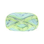 Lana Grossa Meilenweit 100 Soja Aurora Yarn 3151 Dark Grey/Mint/Lime Green/Light Blue/Jade Green/White