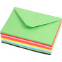 Coloured Envelopes, assorted colours, envelope size 11,5x16 cm, 80 g, 10 pc/ 10 pack