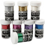 Glitter, assorted colours, 8x20 g/ 1 pack