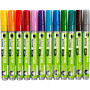 Glass & Porcelain Marker, assorted colours, line 2-4 mm, semi opaque, 72 pc/ 1 pack