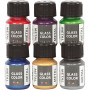 Glass Color Metal, assorted colours, 6x30 ml/ 1 pack