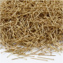 Straight Pins, gold, L: 18 mm, thickness 0,6 mm, 500 g/ 1 pack