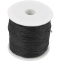 Cotton Cord, black, thickness 0,6 mm, 100 m/ 1 pack