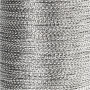 Thread, silver, thickness 0,5 mm, 100 m/ 1 roll