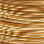 Aluminium Wire, gold, round, thickness 3 mm, 29 m/ 1 roll