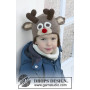 Little Rudolph by DROPS Design - Crochet Hat Pattern size 6 months - 10 years