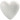 Heart, white, H: 8 cm, 50 pc/ 1 pack