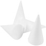Cone, white, H: 14,5 cm, D 6 cm, 25 pc/ 1 pack