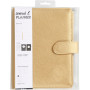 Planner, gold, size 19x23,5x4 cm, ring folder, 1 pc