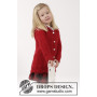 Bright Sally by DROPS Design - Knitted Jacket with cables and Lace Pattern size 2 - 12 years