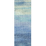 Lana Grossa Meilenweit 100 Cotton Bamboo Denim Yarn 3312 Light Turquoise/Silver Grey/Sky Blue/Light Blue/Jeans Blue