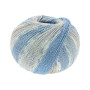 Lana Grossa Meilenweit 100 Cotton Bamboo Denim Yarn 3313 Light Blue/Jeans Blue/Off-White/Light Grey/Grey Blue