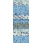Lana Grossa Meilenweit 100 Cotton Bamboo Denim Yarn 3317 Grey/Light Petrol/Mint/Jeans Blue/Off-White/Light Blue