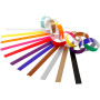 Paper Chains, assorted colours, L: 16 cm, W: 15 mm, 2400 pc/ 1 pack