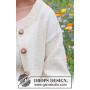 Prairie Rose Cardigan by DROPS Design - Knitted Jacket Pattern Sizes S - XXXL