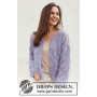 Lila Mist Cardigan by DROPS Design - Knitted Jacket Pattern Sizes S - XXXL