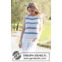 Sea Bird Top by DROPS Design - Knitted Top Pattern Sizes S - XXXL