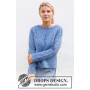 Blue Peacock by DROPS Design - Knitted Jumper Pattern Sizes S - XXXL