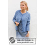 Blue Peacock Cardigan by DROPS Design - Knitted Jacket Pattern Sizes S - XXXL