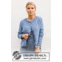 Blue Peacock Cardigan by DROPS Design - Knitted Jacket Pattern Sizes S - XXXL
