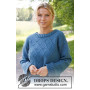 Blue Glass by DROPS Design - Knitted Jumper Pattern Sizes S - XXXL