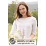Mountain Frill Cardigan by DROPS Design - Knitted Jacket Pattern Sizes S - XXXL