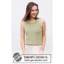 Green Glade Top by DROPS Design - Crochet Top Pattern Size S - XXXL
