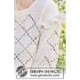 Harlequin Ruffles by DROPS Design - Crochet Jumper Pattern Size S - XXXL
