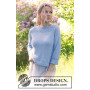 Lost in the Sky Top by DROPS Design - Knitted Jumper Pattern Sizes S - XXXL