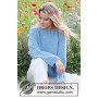 Blue Shore by DROPS Design - Knitted Jumper Pattern Sizes S - XXXL