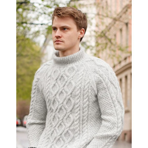 Stone Cables by DROPS Design - Knitted Jumper Pattern Sizes S-XXXL