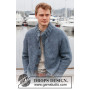 Sailor Blues by DROPS Design - Knitted Jacket Pattern Sizes S-XXXL