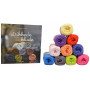 The Book Strikkede Klude + Mayflower Cotton 8/4 10 Ball Colour Pack 10 colours