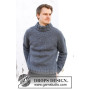 Sailor Blues Sweater by DROPS Design - Knitted Jumper Pattern Sizes S-XXXL