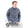 Sailor Blues Sweater by DROPS Design - Knitted Jumper Pattern Sizes S-XXXL