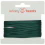 Infinity Hearts Satin Ribbon Double Faced 3mm 593 Army - 5m