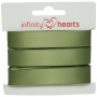 Infinity Hearts Satin Ribbon Double Faced 15mm 563 Dusty Green - 5m
