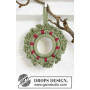Winterberry by DROPS Design - Crochet Wreath Pattern 8,5 cm