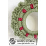 Winterberry by DROPS Design - Crochet Wreath Pattern 8,5 cm